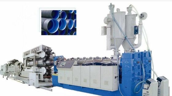 12-40 mm Çift Vidalı Ekstruder PVC Oluklu Boru Yapma Makinesi, Boru Makinaları Satıcıları