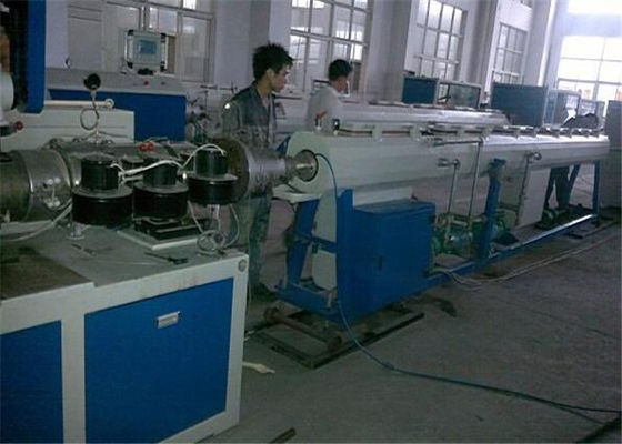 AYPE Hdpe Plastik Çift Vidalı Ekstruder PVC PE Oluklu Boru Yapma Makinesi