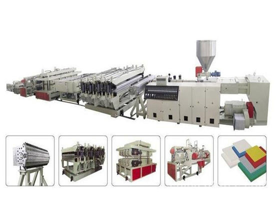 İyi bir fiyat. Performans WPC Üretim Hattı / Ahşap Plastik Kompozit Makineleri, Mobilya ve Kapı İçin çevrimiçi