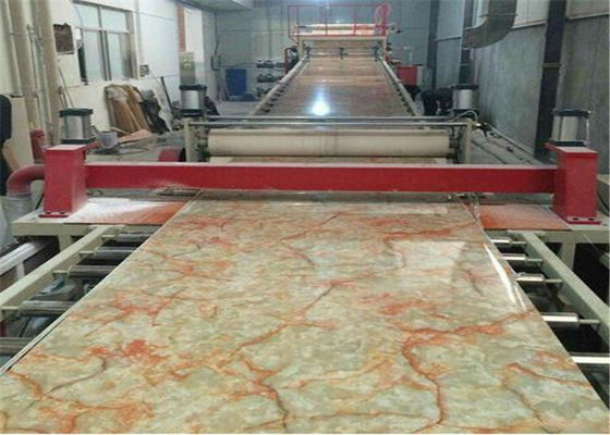 İyi bir fiyat. PVC Sahte Mermer Levha Üretim Hattı CE, PVC Mermer Levha Yapma Makinesi / Plastik Levha Ekstruder çevrimiçi