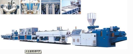 380V 50HZ Plastik Boru Ekstrüzyon Hattı, Çift Vidalı PVC Boru Üretim Hattı