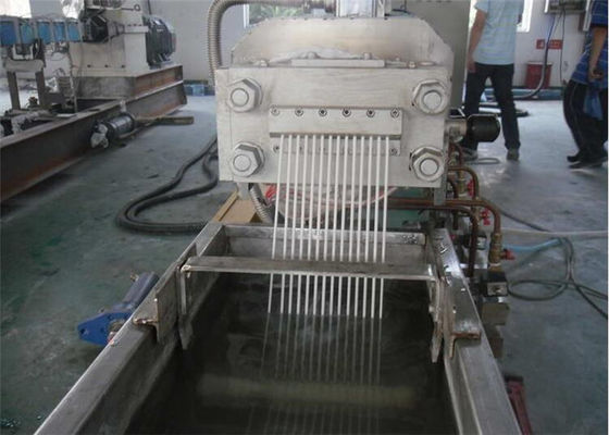 İyi bir fiyat. PLC Kontrol Sistemli Tek Vidalı Çift Kademeli PE Plastik Peletleme Makinesi çevrimiçi