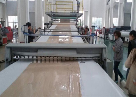 İyi bir fiyat. İki Ekstruder PVC Plastik Levha Ekstrüzyon Hattı Yapay Mermer Taş Levha Üretimi çevrimiçi