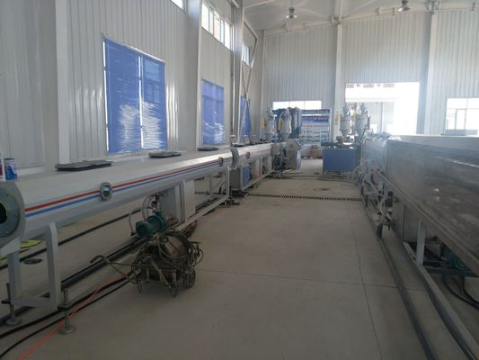 İyi bir fiyat. Pnömatik Kontrollü Testere Bıçağı ile PE PERT Plastik Boru Ekstrüzyon Hattı çevrimiçi