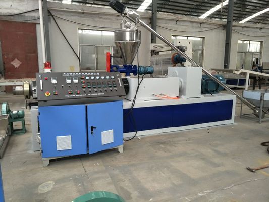 Elektrik PVC Kablo Plastik Granül Makinesi Çift Vidalı PVC Peletleme Makinesi