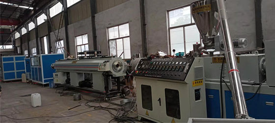 Plastik PVC Boru Ekstrüzyon Makinesi, Çok Katmanlı Mimari pvc Boru Üretim Hattı Çift Çıkışlı